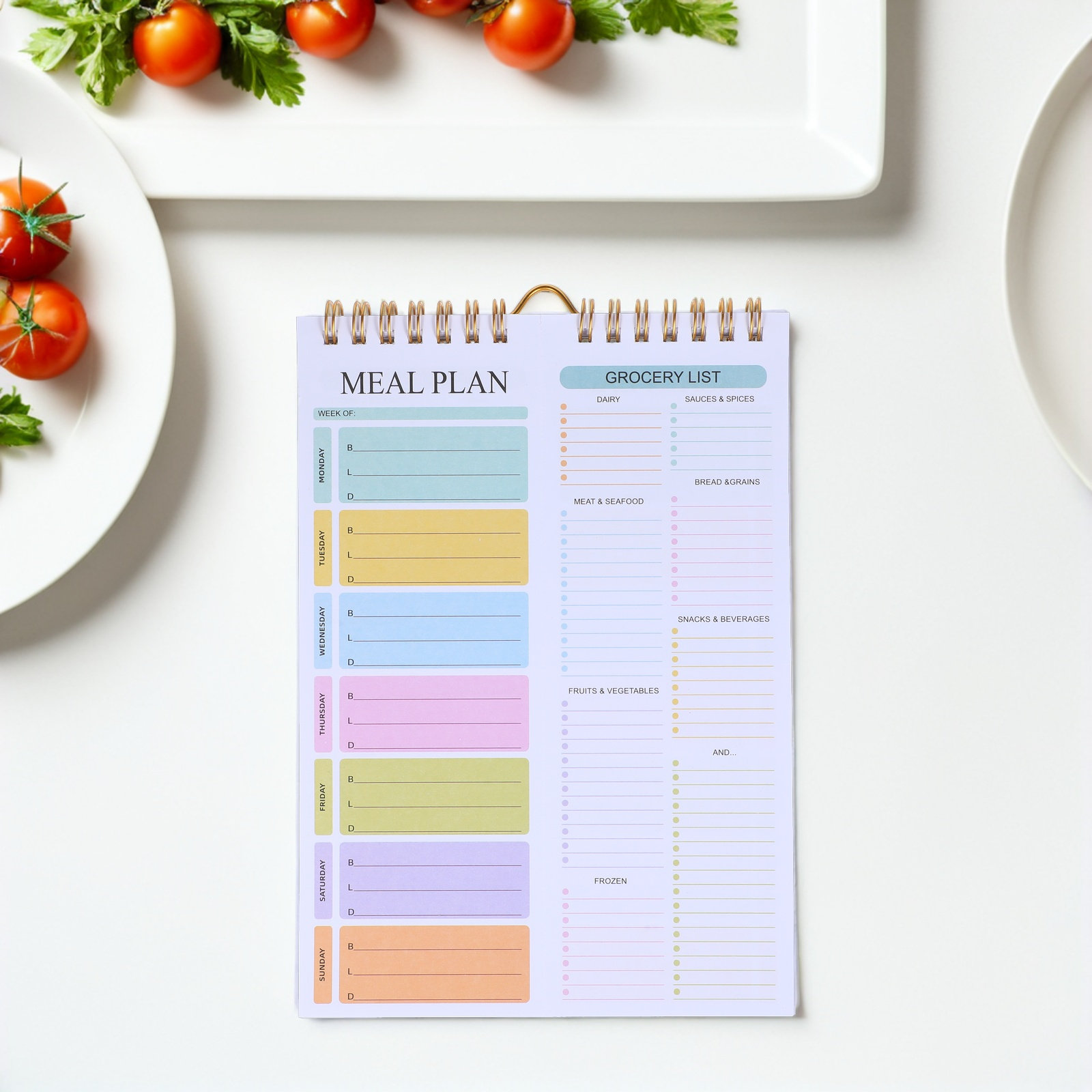 Meal Prep Weekly - 52Sheets Weekly Meal Planner Notebook Spiral