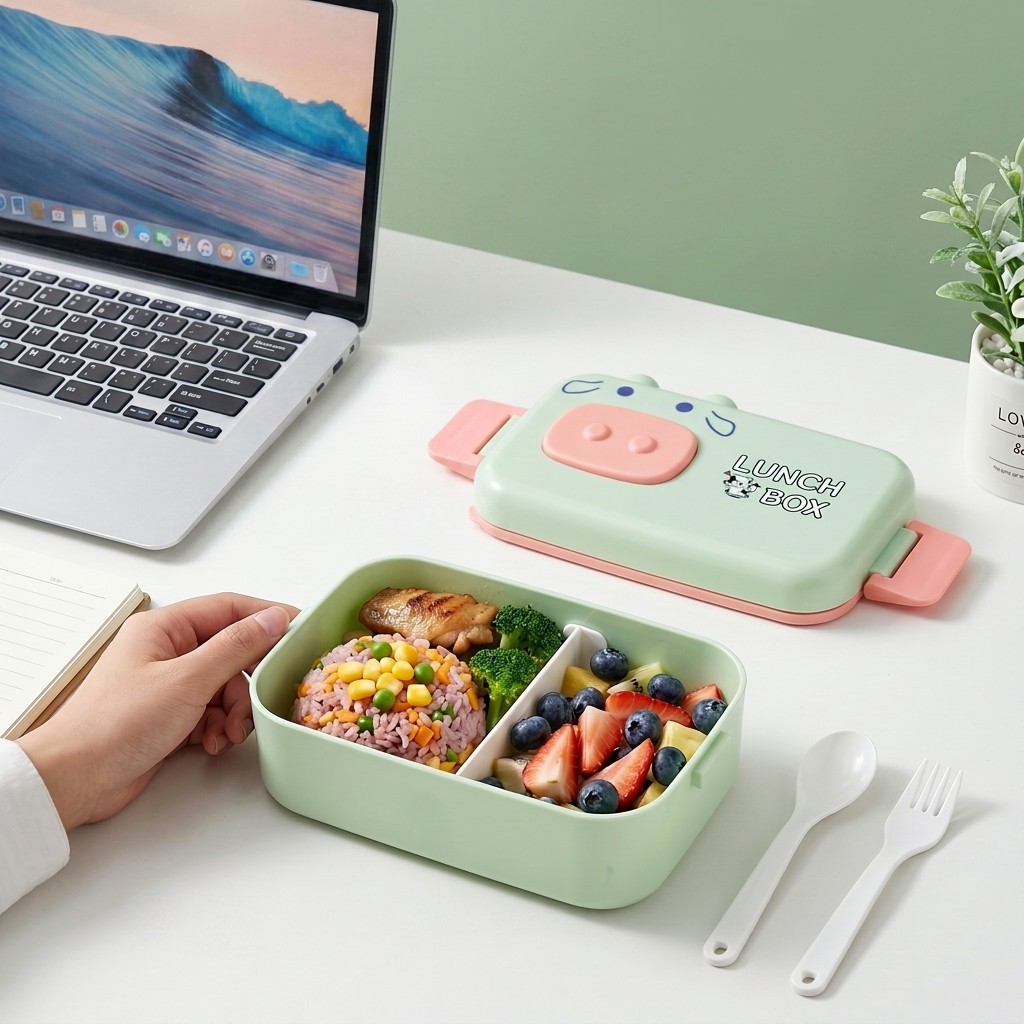 Kawaii Plastic Bento Box for K - đánh giá và giá Meal Prep Meal Ideas
