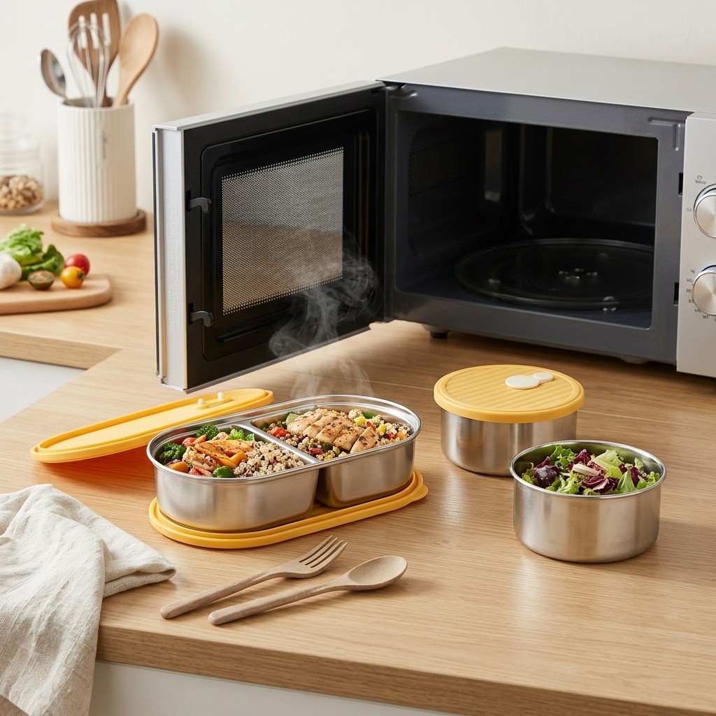Microwavable 304 Stainless Ste - đánh giá và giá Meal Prep Meal Ideas