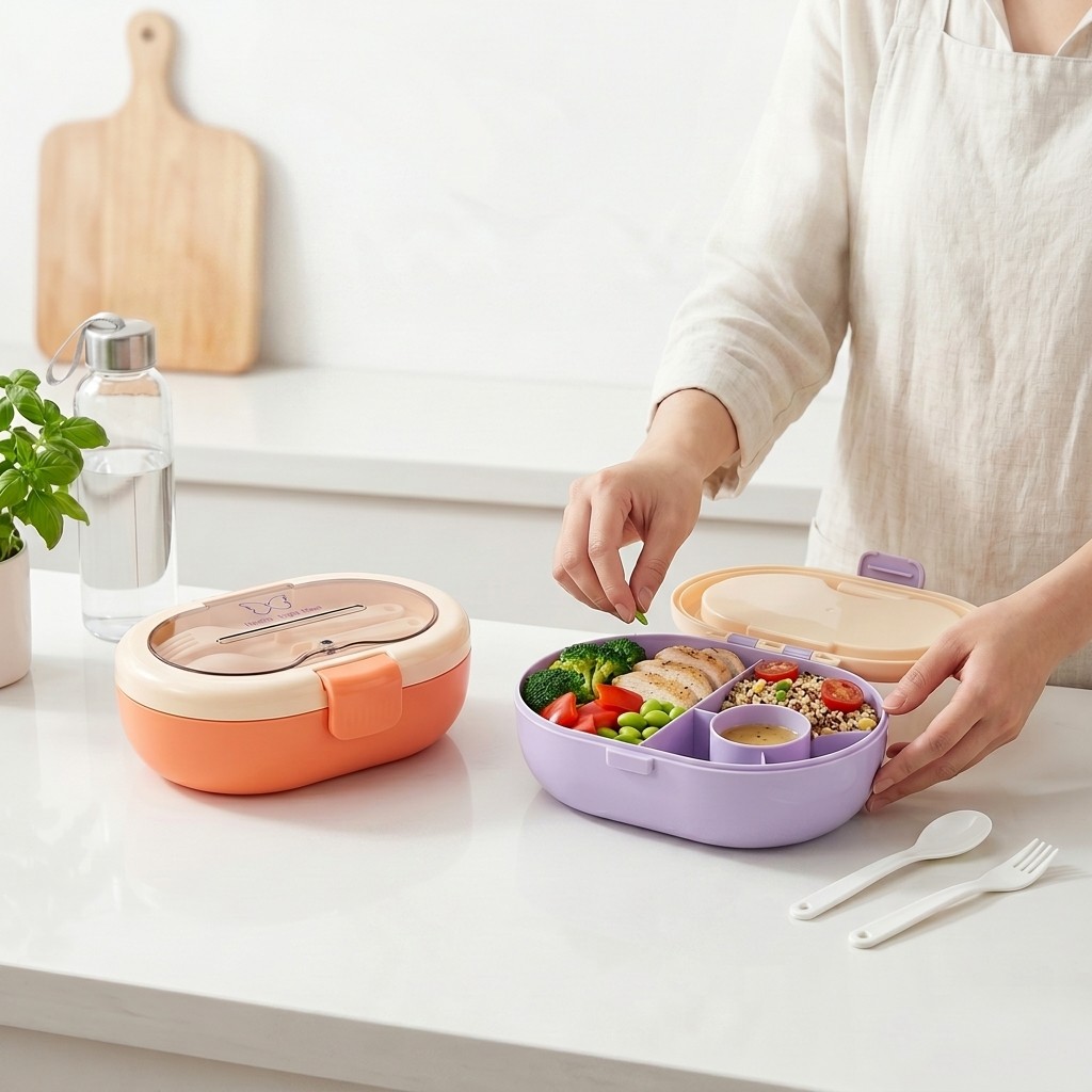 Portable Plastic Bento Lunch B - đánh giá và giá Meal Prep Meal Ideas