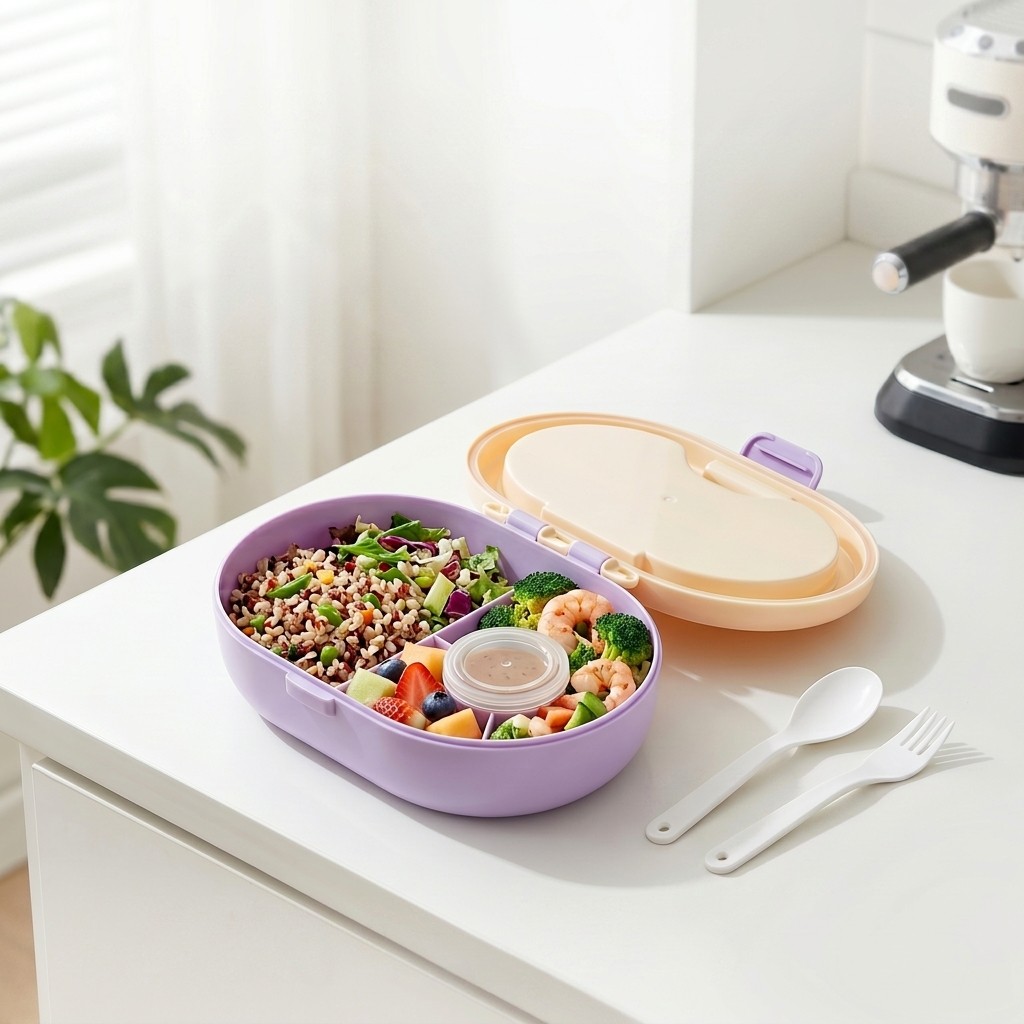 Portable Plastic Bento Lunch B - đánh giá và giá Meal Prep Meal Ideas