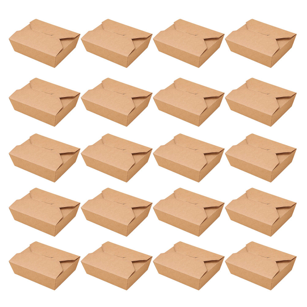 20Pcs Kraft Paper Lunch Box Di - đánh giá và giá Meal Prep For A Day