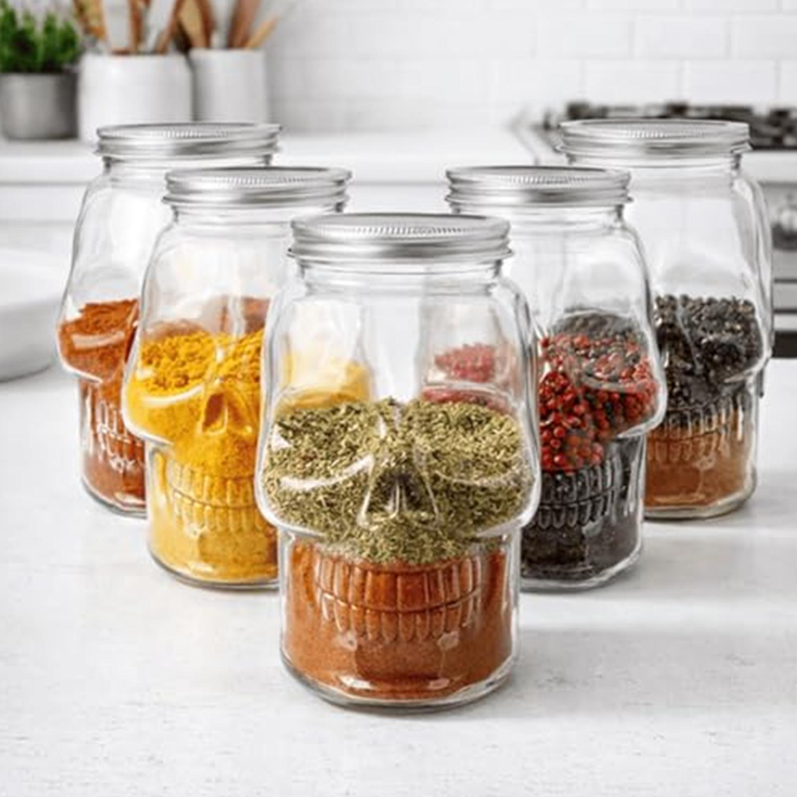 Transparent Skull Jars with Li - đánh giá và giá Meal Prep For A Day