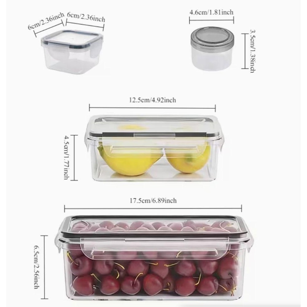 4-Piece Clear Food Storage Con - đánh giá và giá Meal Prep Box