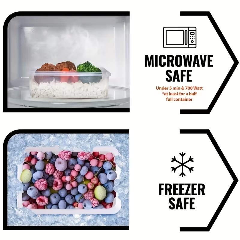 4-Piece Clear Food Storage Con - đánh giá và giá Meal Prep Box
