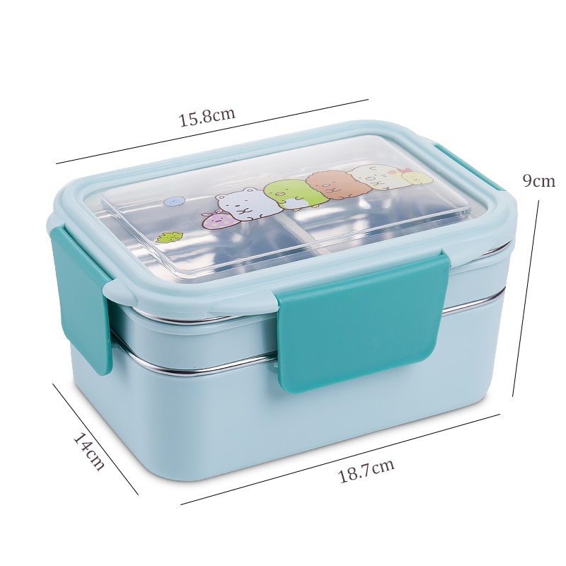 With Random Pattern Cartoon Lu - đánh giá và giá Meal Prep Box