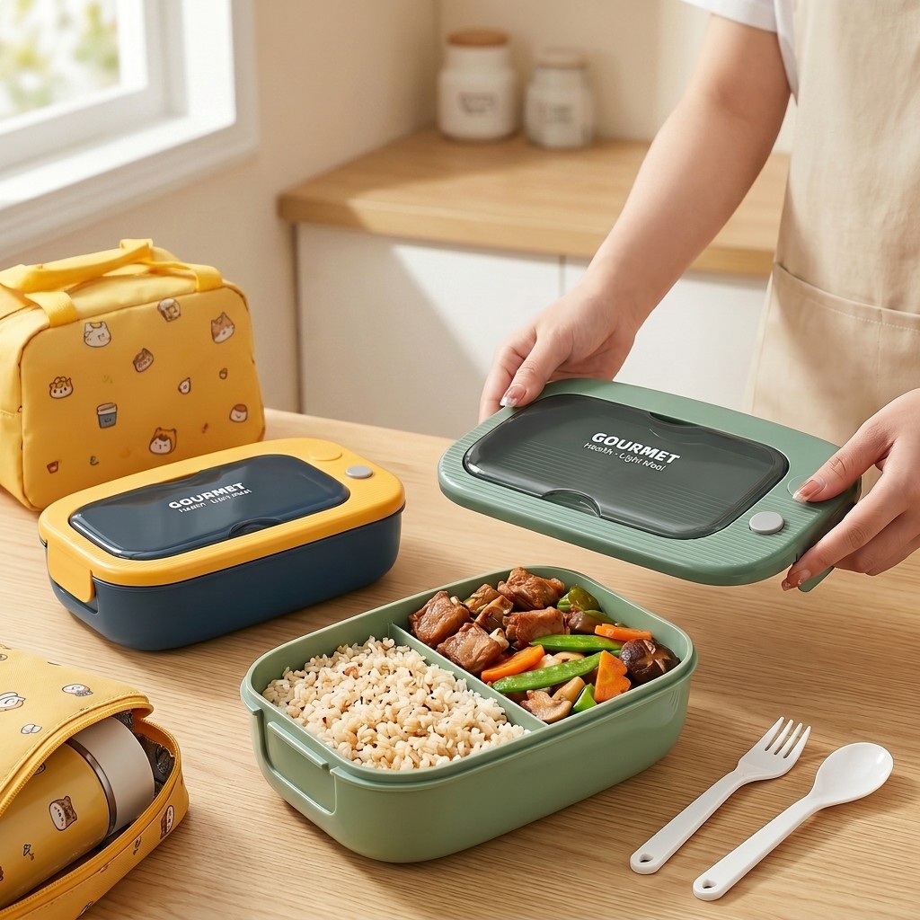 Microwavable Plastic Bento Box - đánh giá và giá Meal Prep Meal Ideas