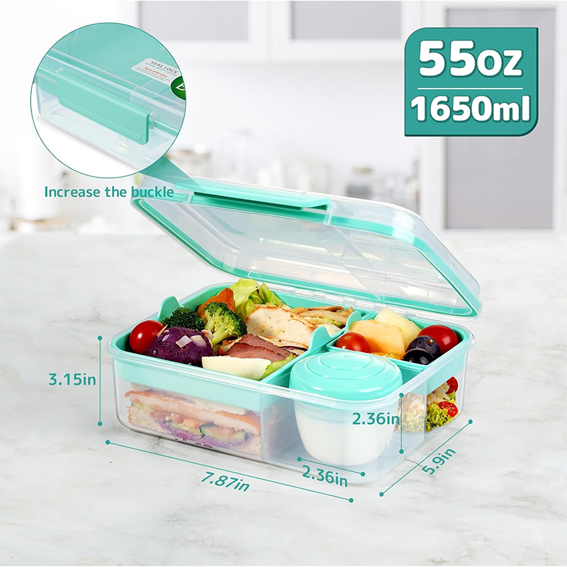 4 Compartment Leakproof Bento  - đánh giá và giá Meal Prep Meal Ideas
