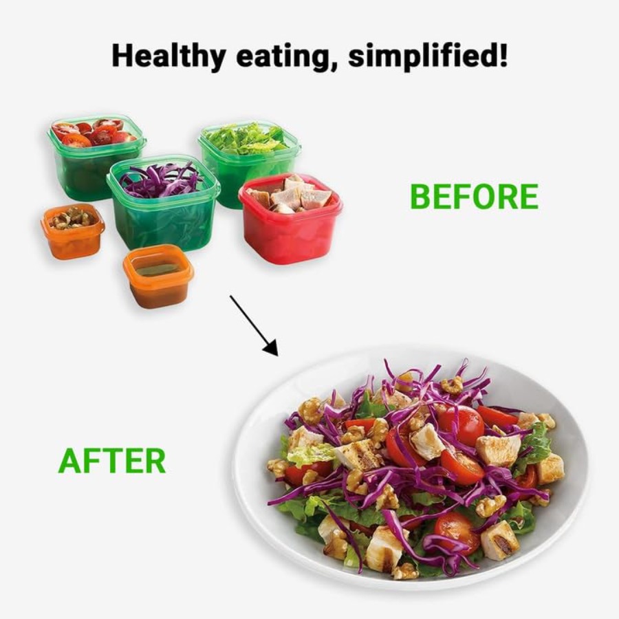 Beachbody 21 Day Fix 7-Piece K - đánh giá và giá Meal Prep For A Day