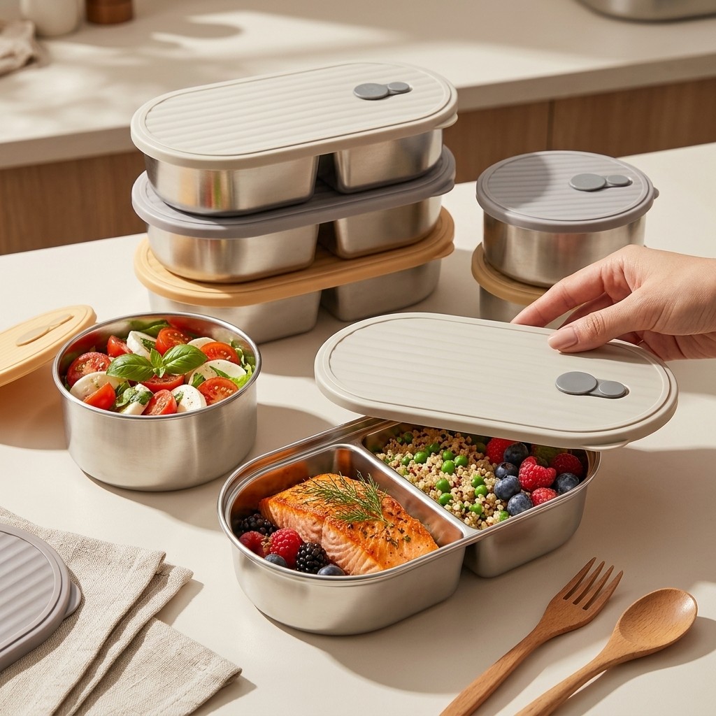 Microwave Safe 304 Stainless S - đánh giá và giá Meal Prep Meal Ideas