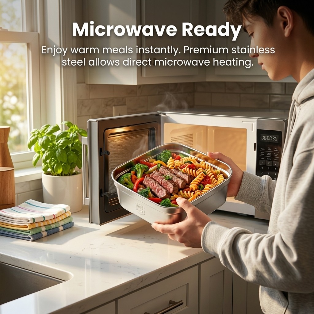 Microwavable 304 Stainless Ste - đánh giá và giá Meal Prep Meal Ideas