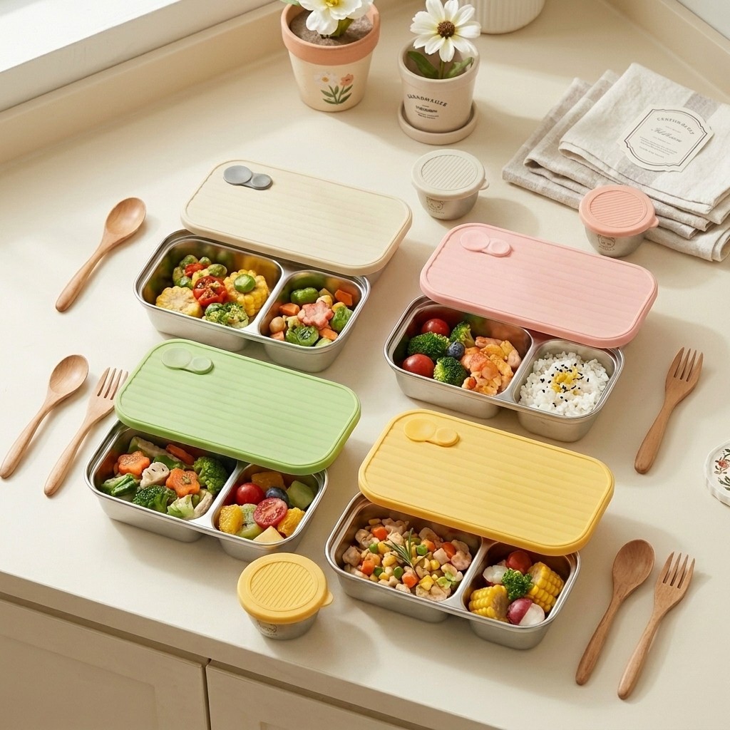 304 Stainless Steel Bento Box  - đánh giá và giá Meal Prep Meal Ideas
