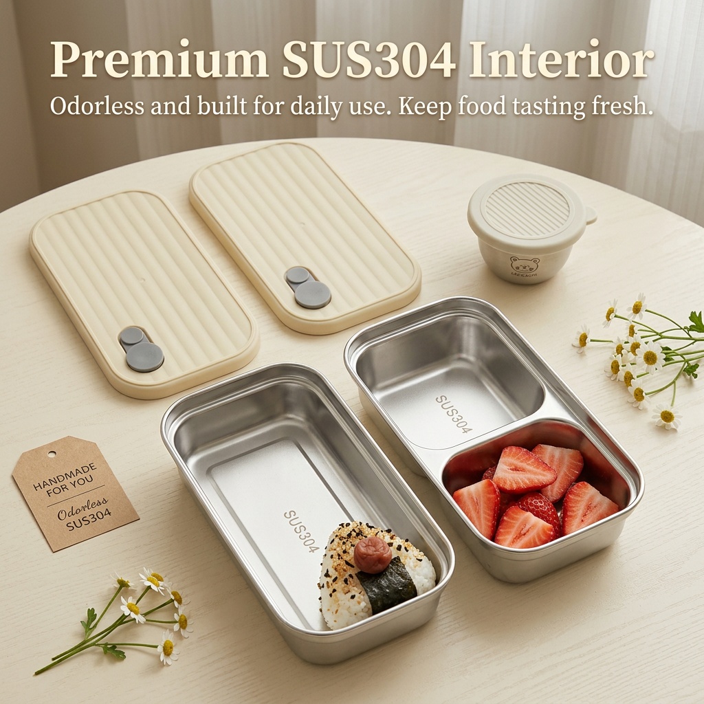 304 Stainless Steel Bento Box  - đánh giá và giá Meal Prep Meal Ideas